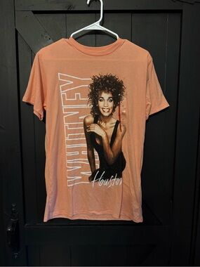 Peach Short-Sleeve Graphic Tee — Whitney Houston Tribute